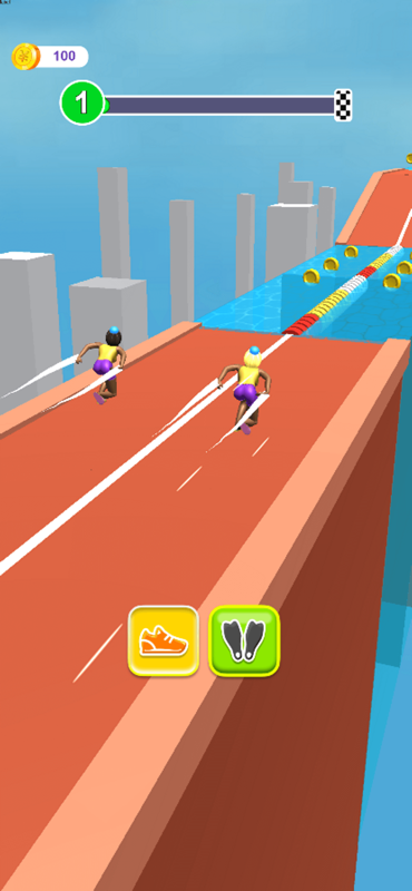 Exciting Match Screenshot 2 - Swimming through water obstacles